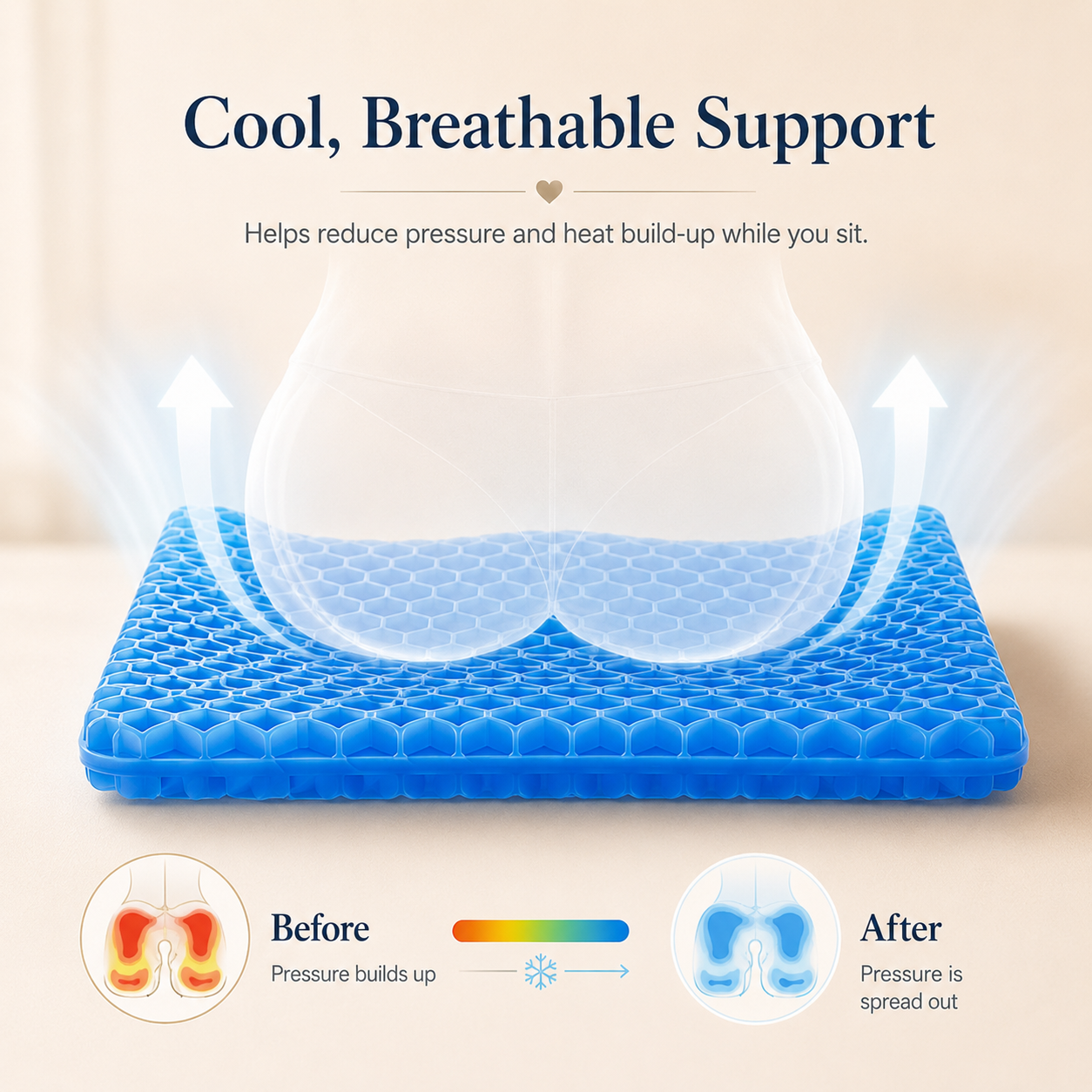 ComfortCore Gel Seat Cushion