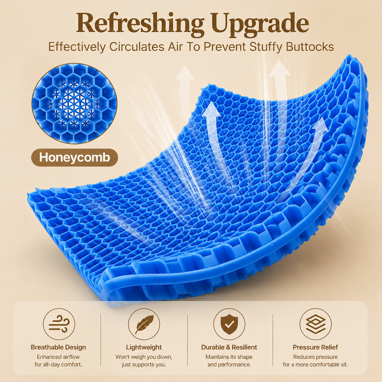 ComfortCore Gel Seat Cushion